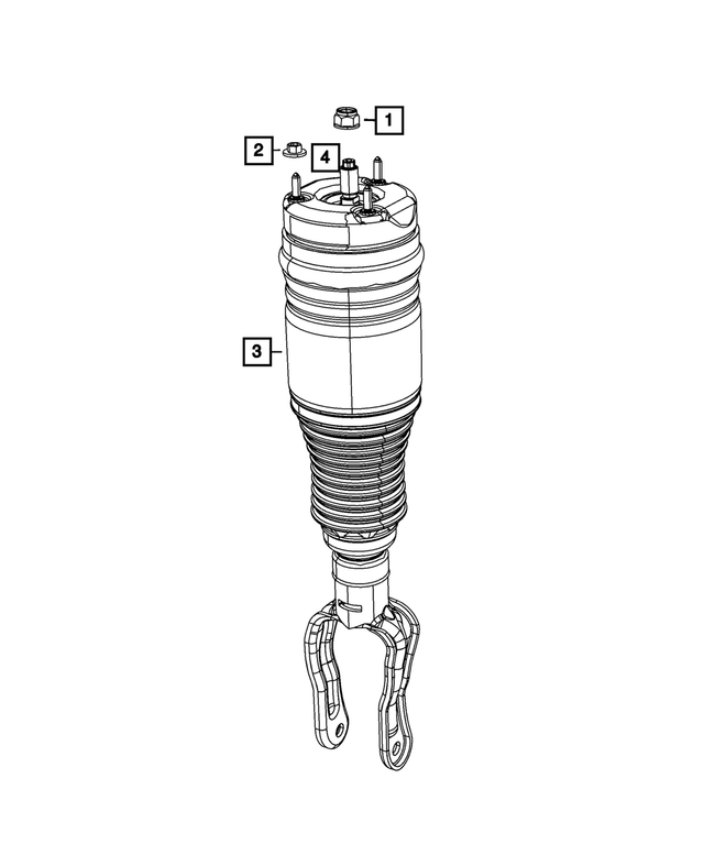 68253204AE - Front Suspension: Air Suspension Spring And Shock Assembly, Right Front for Mopar Image