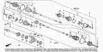 44337SM1300 - Chassis: RING B, STOPPER for Honda Image