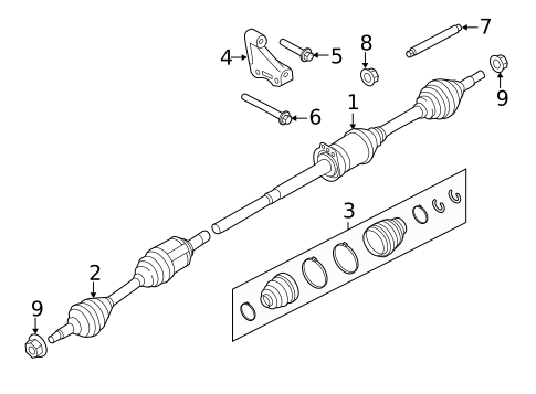 Drive Axles for 2016 Ford Police Interceptor Utility #0