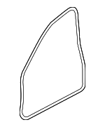 51217033787 - Body: Surround Weather-strip for BMW: 525i, 525xi, 528i, 528i xDrive, 528xi, 530i, 530xi, 535i, 535i xDrive, 535xi, 545i, 550i, M5 Image