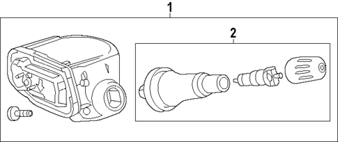 Tire Pressure Monitor Components for 2025 Cadillac OPTIQ #2