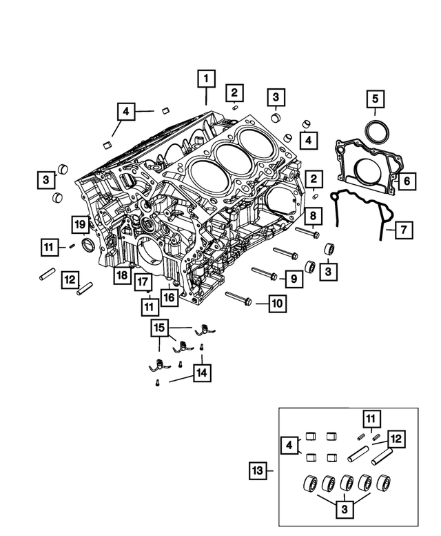 6510082AA - 3.0L Gas; Engine: Pipe Plug for Mopar Image