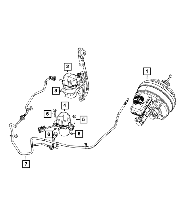 68537886AA - Brakes: Vacuum Pump for Mopar Image