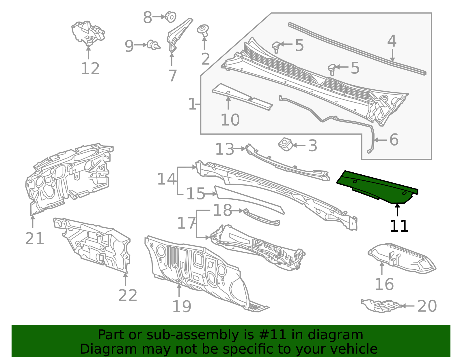 84804495 - Windshield Wiper System Module Shield Brogan Cadillac of Totowa