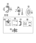 68401299AA - Brakes: Brake Shield, Left for Mopar Image