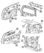 55113346AA - Doors, Door Mirrors and Related Parts: Rubber Bumper for Mopar Image