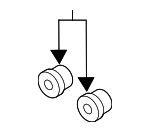 5L7Z7D285A - Cooling System: Cooler Pipe Seal for Ford: Bronco Sport, C-Max, EcoSport, Edge, Escape, Explorer, F-150, F-250 Super Duty, F-350 Super Duty, Flex, Focus, Fusion, Maverick, Mustang, Police Interceptor Sedan, Police Interceptor Utility, Police Responder Hybrid, Special Service Police Sedan, SSV Plug-In Hybrid, Taurus, Taurus X, Transit Connect, Transit-150, Transit-250, Transit-350, Transit-350 HD | Lincoln: Aviator, Continental, Corsair, MKC, MKS, MKT, MKX, MKZ, Nautilus | Mercury: Sable Image