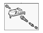 4260702050 - Electrical: TPMS Sensor for Toyota: 4Runner, Avalon, bZ4X, C-HR, Camry, Corolla, Corolla Cross, Crown, Mirai, Prius, Prius AWD-e, Prius Prime, RAV4, RAV4 Prime, Sequoia, Tacoma, Tundra, Venza Image