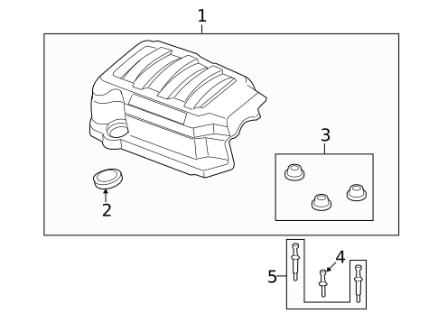 Engine Appearance Cover for 2012 Buick Enclave #0