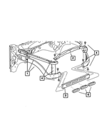 55275686AF - Cooling: Radiator Crossmember for Mopar Image
