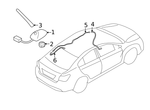 Antenna & Radio for 2022 Subaru Crosstrek #1