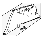 85089874 - Body: Lower Quarter Trim for Acura: ZDX Image