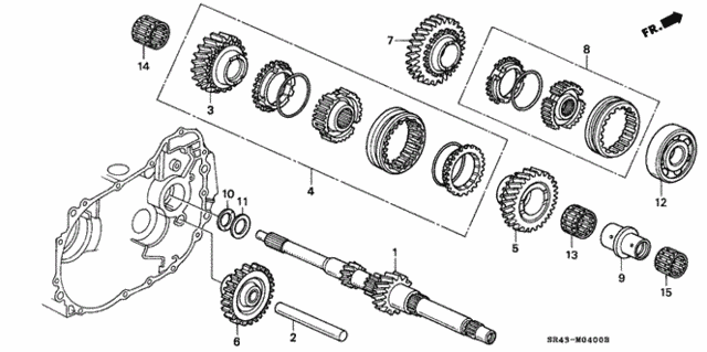MT Mainshaft for 1995 Honda Civic #0