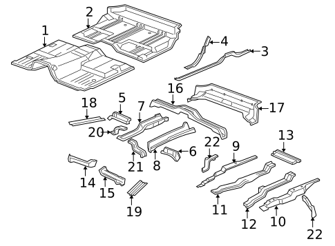Floor & Rails for 2010 Cadillac Escalade #0