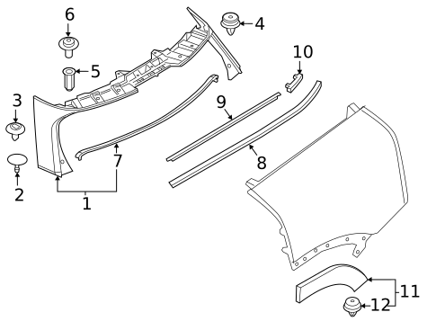 Exterior Trim - Quarter Panel for 2019 Mini Cooper Clubman #0