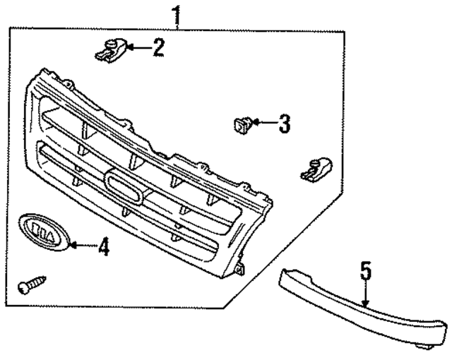 K01G50710AXX - : Grille Assembly for Kia Image