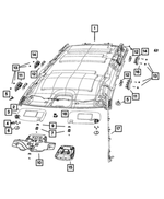 5RY44DX9AC - Interior Trim: Headliner for Mopar Image