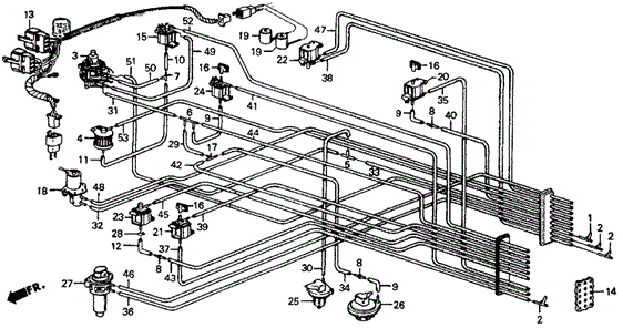 AT No. 1 Tubing ('84 1.5 DX) for 1984 Honda Civic #0