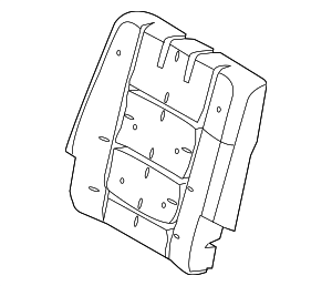 BB5Z7866800D - Body: Ford Explorer Seat Back Pad for Ford Image