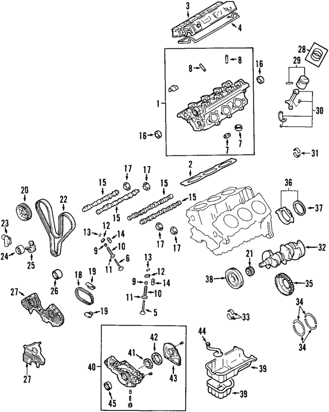 2214437101 - Engine: Camshaft Seal for Hyundai Image