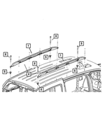 1JZ851BMAA - : Roof Rail Base, Left for Mopar Image