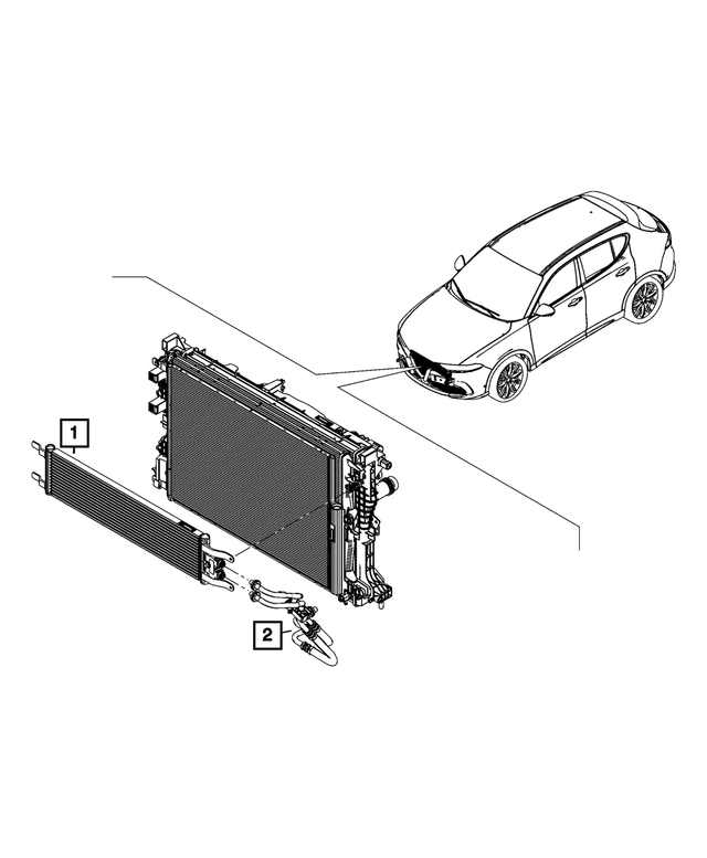 68505129AA - Cooling: Transmission Oil Cooler for Mopar Image