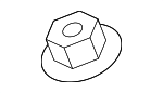 90182A0017 - Body: Wiper Arm Nut for Toyota Image