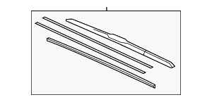 852120R050 - Body: Windshield Wiper Blade (Right, Front) for Toyota: Corolla, RAV4 Image