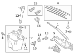 8533660300 - Body: Washer Pump Grommet for Toyota Image