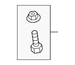 8615522000 - Body: Hinge Cover Retainer Assembly for Hyundai Image