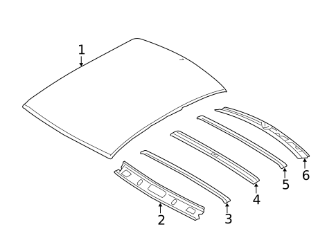 Roof & Components for 2011 Hyundai Sonata #3