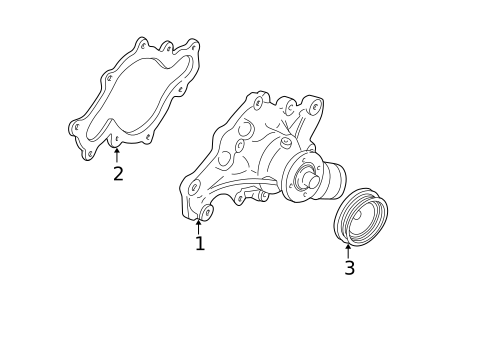 Water Pump & Related Components for 2006 Ford Expedition #0