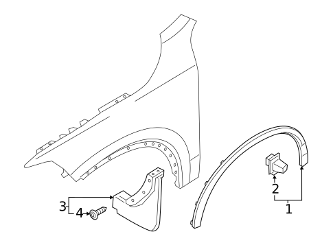 Exterior Trim - Fender for 2019 Volvo XC90 #1