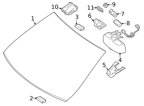 Headlamp Components for 2016 Mercedes-Benz SLK55 AMG #5