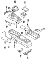 MB725374 - Body: Console for Mitsubishi Image