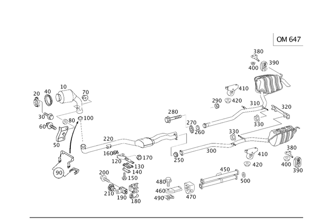 1269970041 - Exhaust System: Sealing Ring for Mercedes-Benz: 300SL, 400E, 400SE, 400SEL, 500E, 500SEC, 500SEL, 500SL, 560SEC, 560SEL, C240, C280, C320, CL500, CLK320, CLS500, CLS55 AMG, E320, E420, E430, E500, ML350, ML450, ML500, ML550, R350, R500, S420, S430, S55 AMG, SL320 Image image