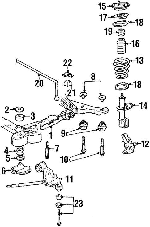 Suspension Components for 1991 Cadillac Eldorado #0