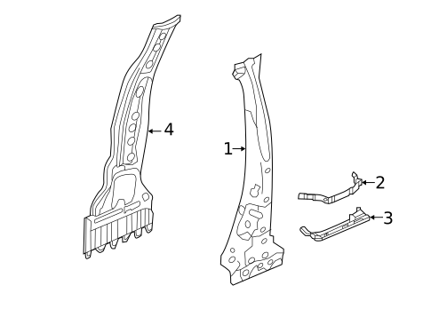 Center Pillar for 2014 Acura RLX #0