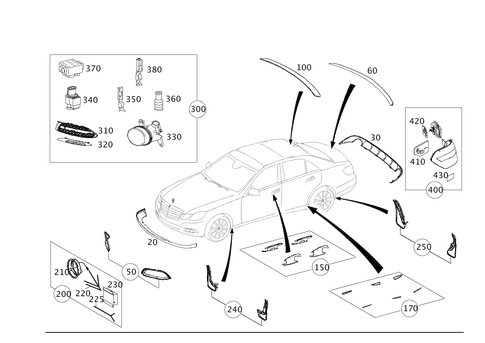 Exterior Detachable Parts for 2016 Mercedes-Benz E250 #0