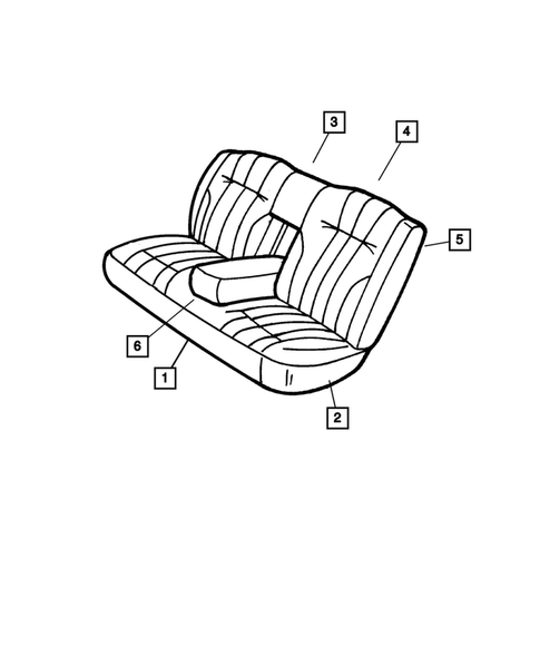 Rear Seats- Folding and Quad for 2003 Dodge Intrepid #3
