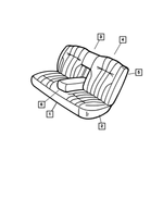 WJ571L5AB - : Rear Seat Back for Mopar Image