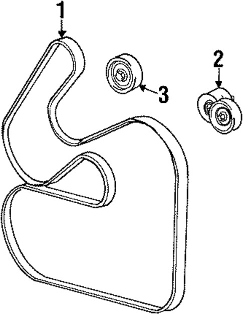 Belts & Pulleys for 1999 Mercury Sable #0