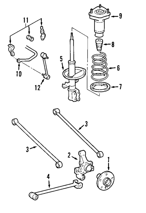 Rear Suspension for 2007 Lexus RX350 #0