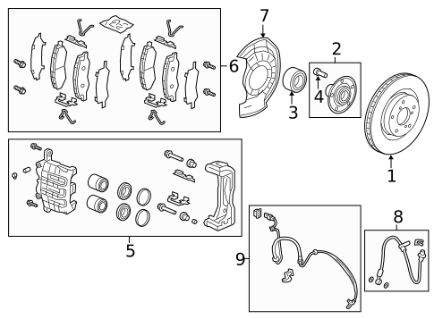 Brake Components for 2020 Honda Odyssey #1