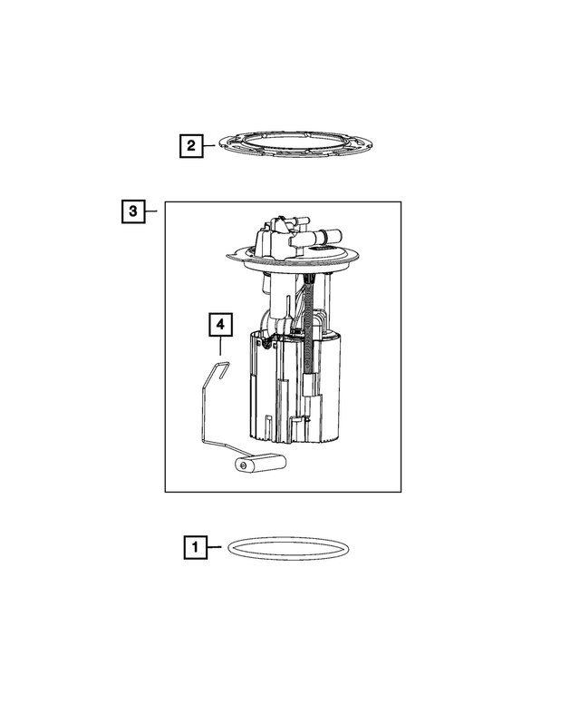 68767264AA - Fuel and Accelerator Pedal: Fuel Pump/level Unit Module for Mopar Image