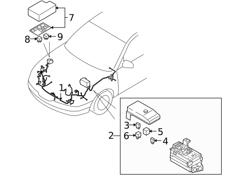 Wiring Harness for 2005 Kia Amanti #0