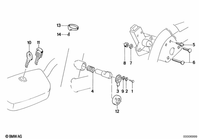 51251453383 - Body Equipment: Screw -  for BMW-Motorrad Image image