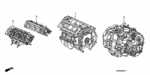 10002RCA305 - Engine: GENERAL ASSY. (DOT) for Honda Image