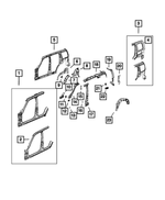 68030739AC - Body Sheet Metal Except Doors: Body Side Aperture Front Panel Package, Left for Mopar Image