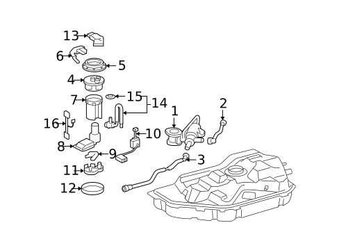 Emission System for 2008 Lexus RX400h #0